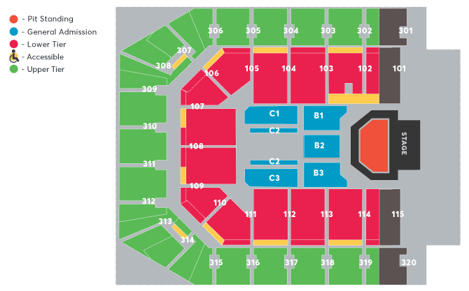 Co-op Live Manchester Seating Plan