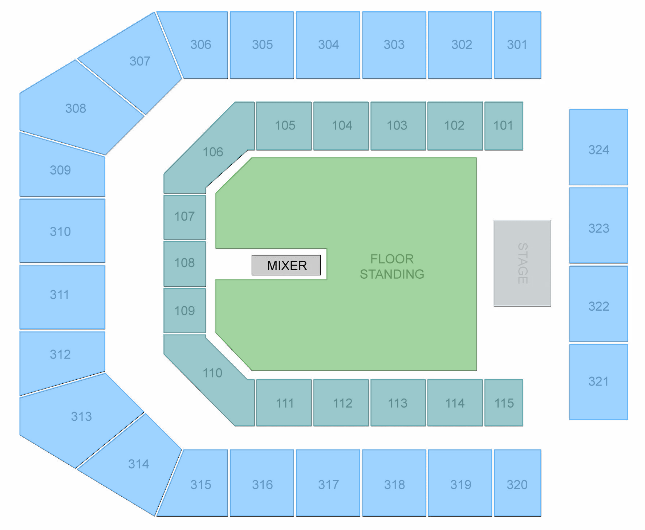 Co-op Live Manchester Seating Plan