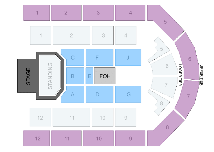 Utilita Arena Birmingham Seating Plan