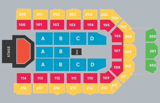Utilita Arena Newcastle Seating Plan