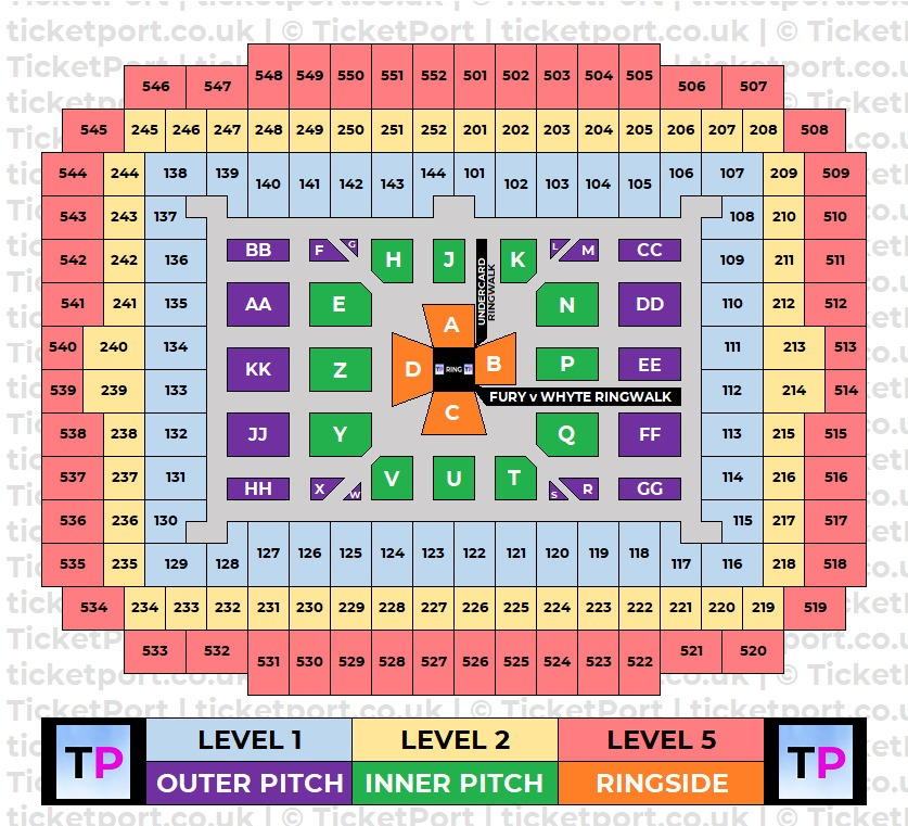 Wembley Stadium London Seating Plan